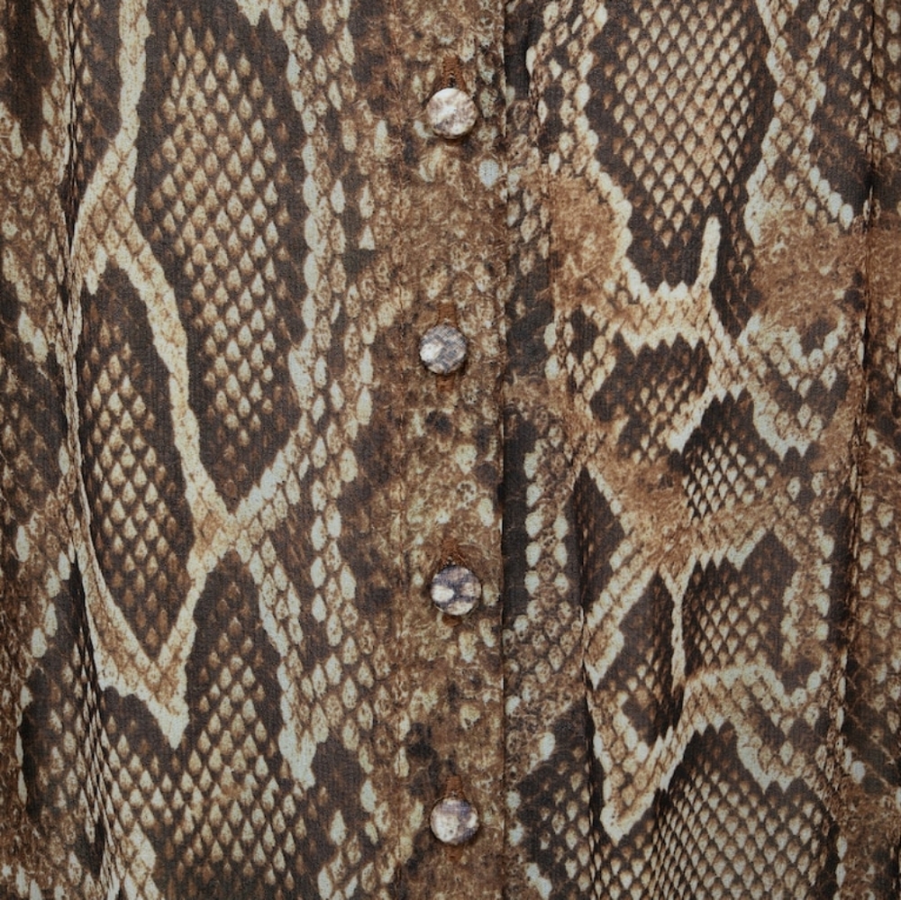 MANGO Snakeprint gown - Picture 6 of 8